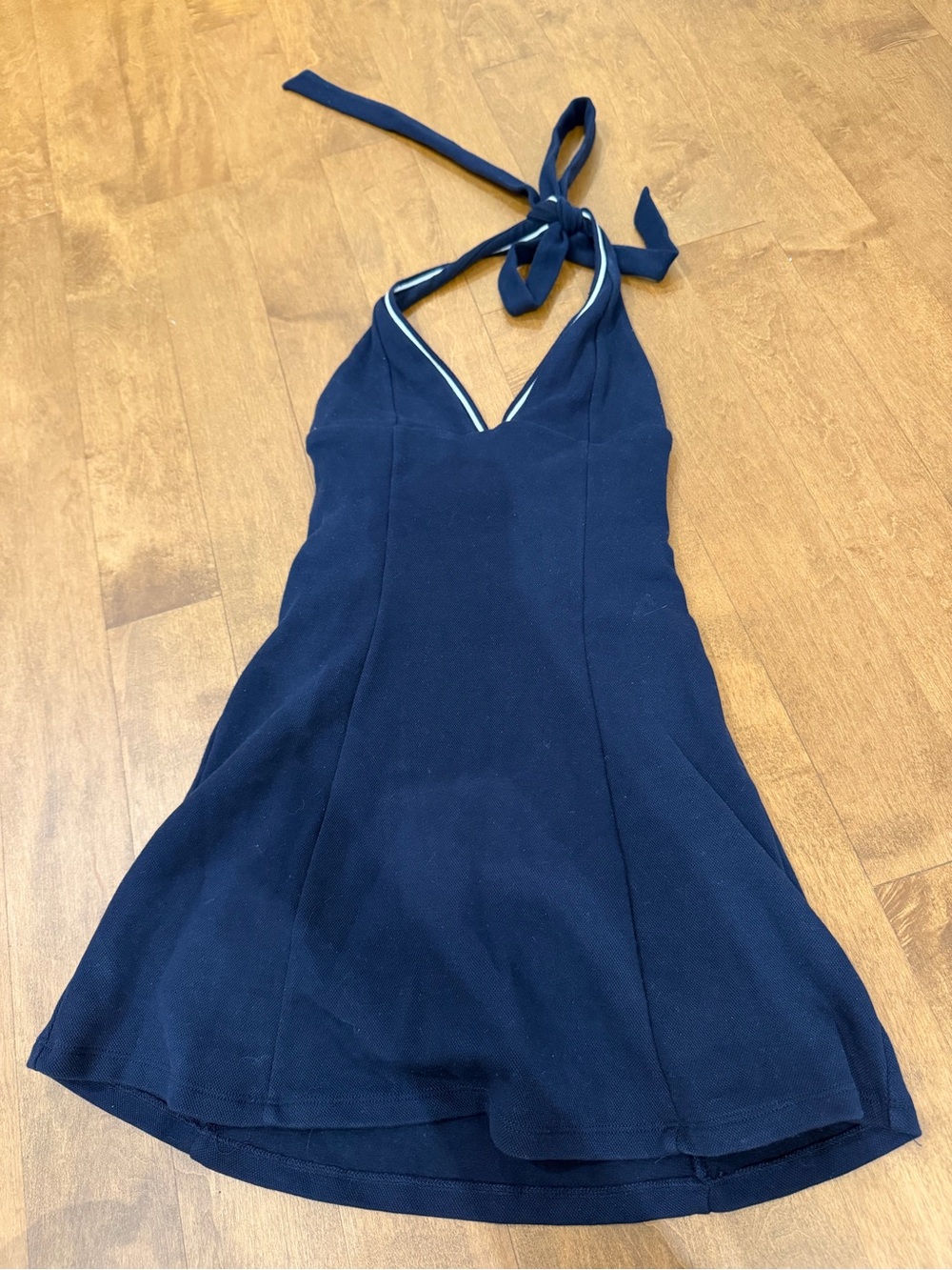 Garage Navy Dress with White Trim